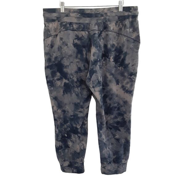 Lululemon Ready to High Rise Cropped Jogger Marble Dye Sweatpants Womens 14 - Picture 2 of 11